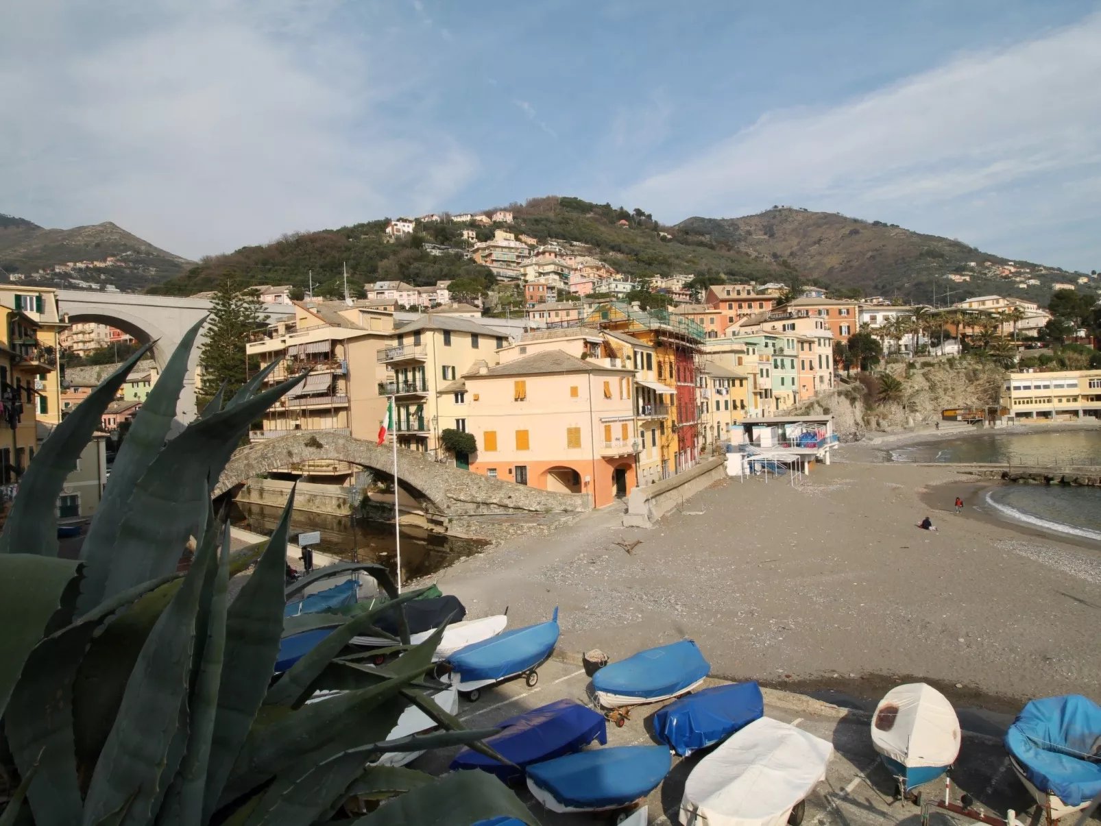 Gemütliche Wohnung in Bogliasco mit Schöner Terrasse und Panoramablick-Draußen