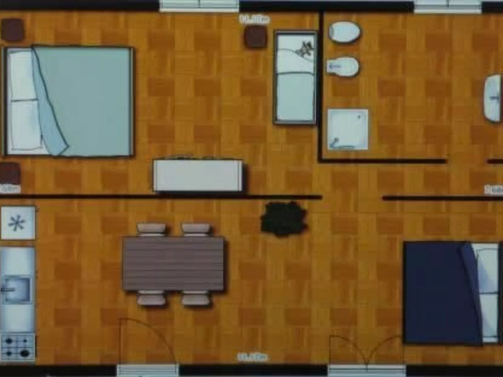 Das Landgut "Corte Canale Virgilio" mit Balkon-Dedans