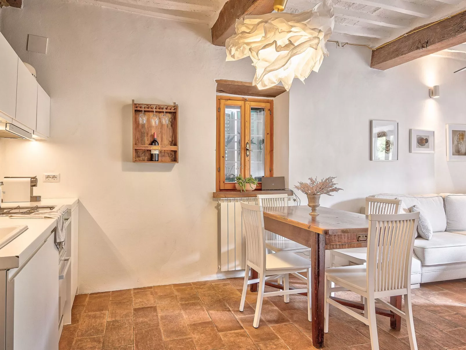 Charmante toskanische Wohnung mit Balkon und Blick.