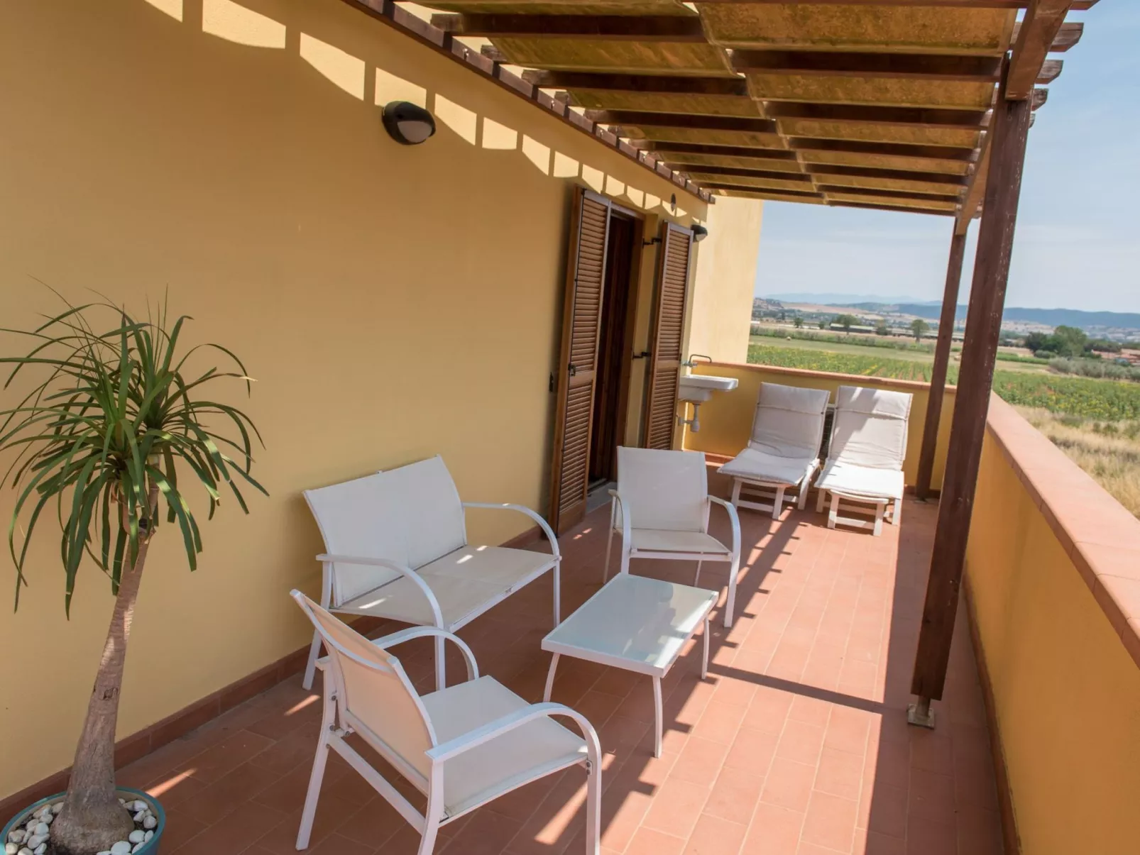 Wohnung in Alberese mit Panoramaterrasse