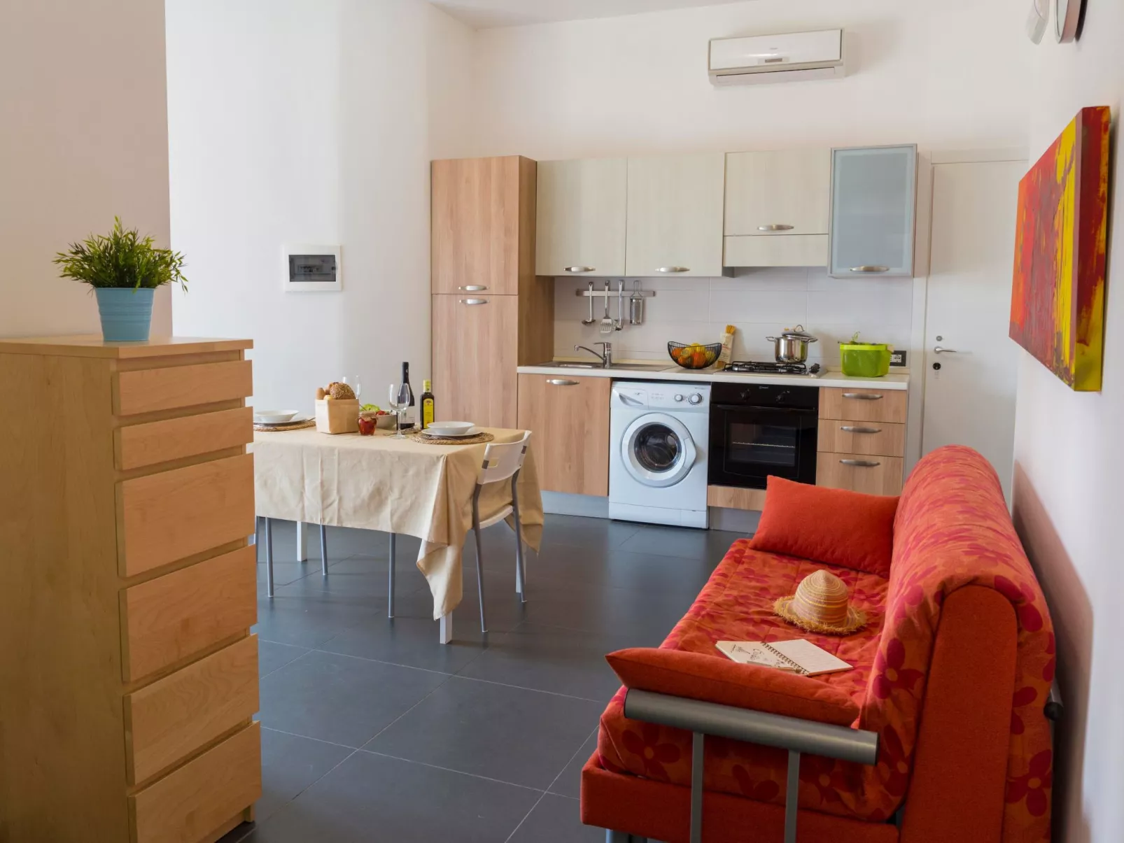 Wohnung mit Meerblick für 6 Personen-Drinnen