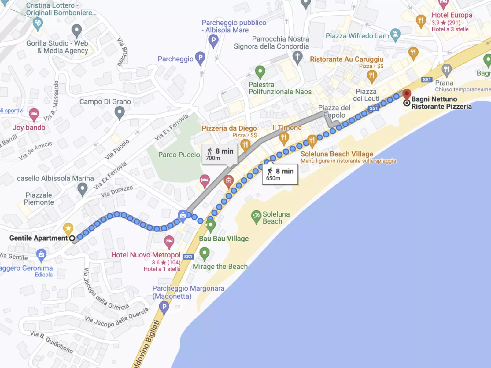 Hübsche Wohnung in Albissola Marina-Outside