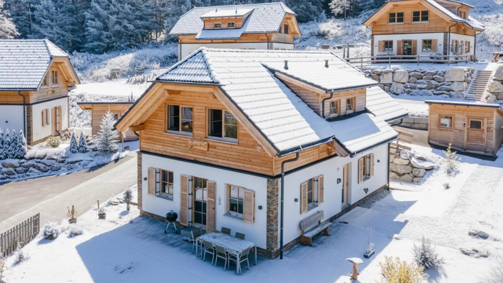 Im grünen Herzen-Exterior in winter