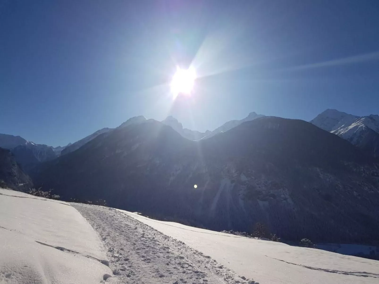 Blick auf herrliche Bergwelt