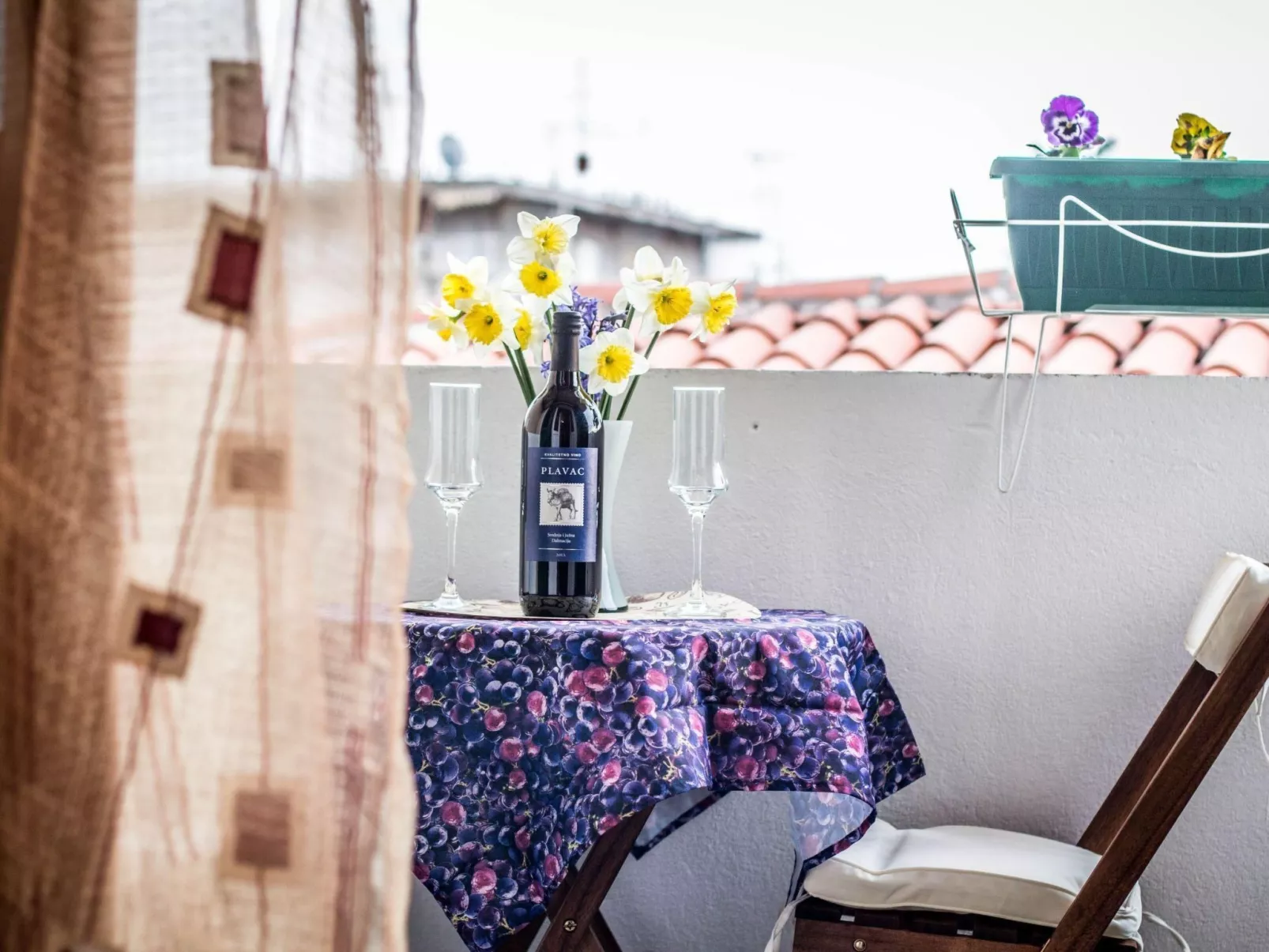 Studio mit Balkon für zwei Personen