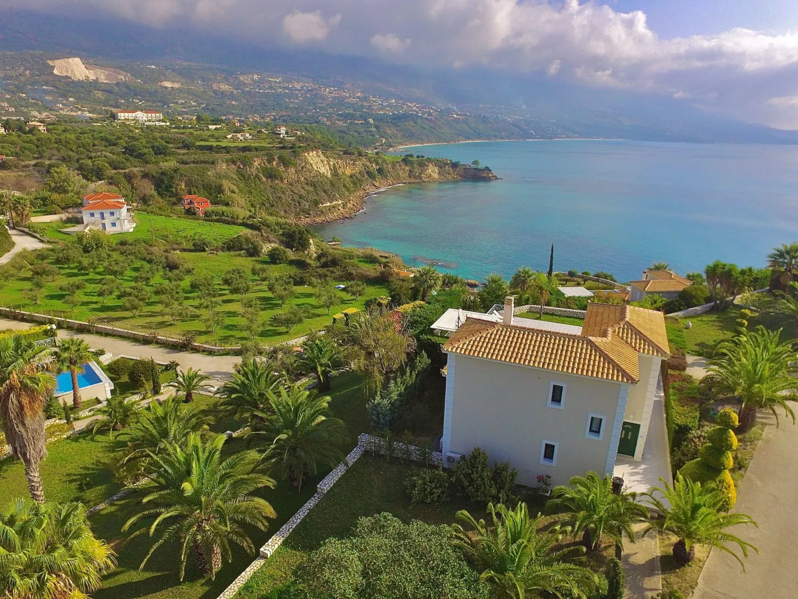 Ferienvilla "Seaspray" mit Blick auf das Wasser-Dehors