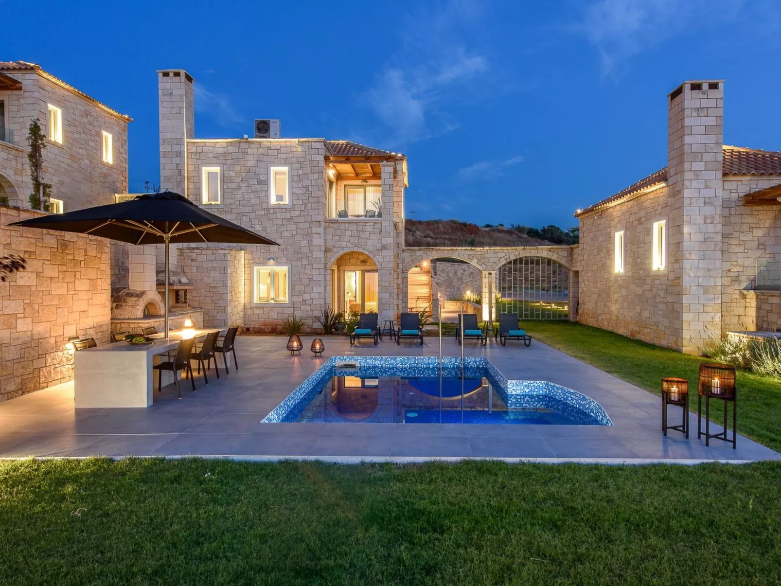 Caldera Anissaras Villen - Theros Konzept-Draußen