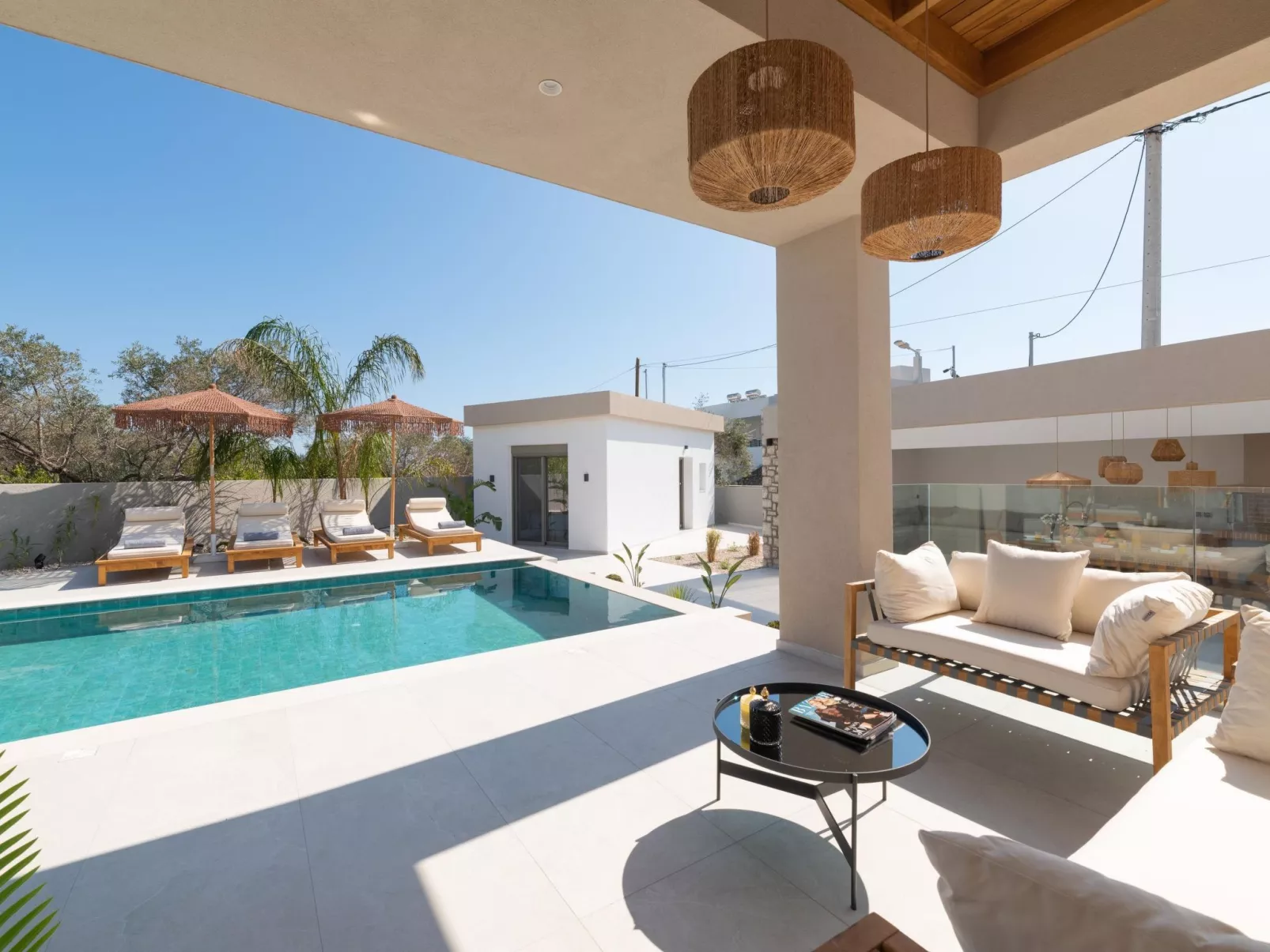 Golf Beach Villa in der Nähe von Afantou Beach-Dedans