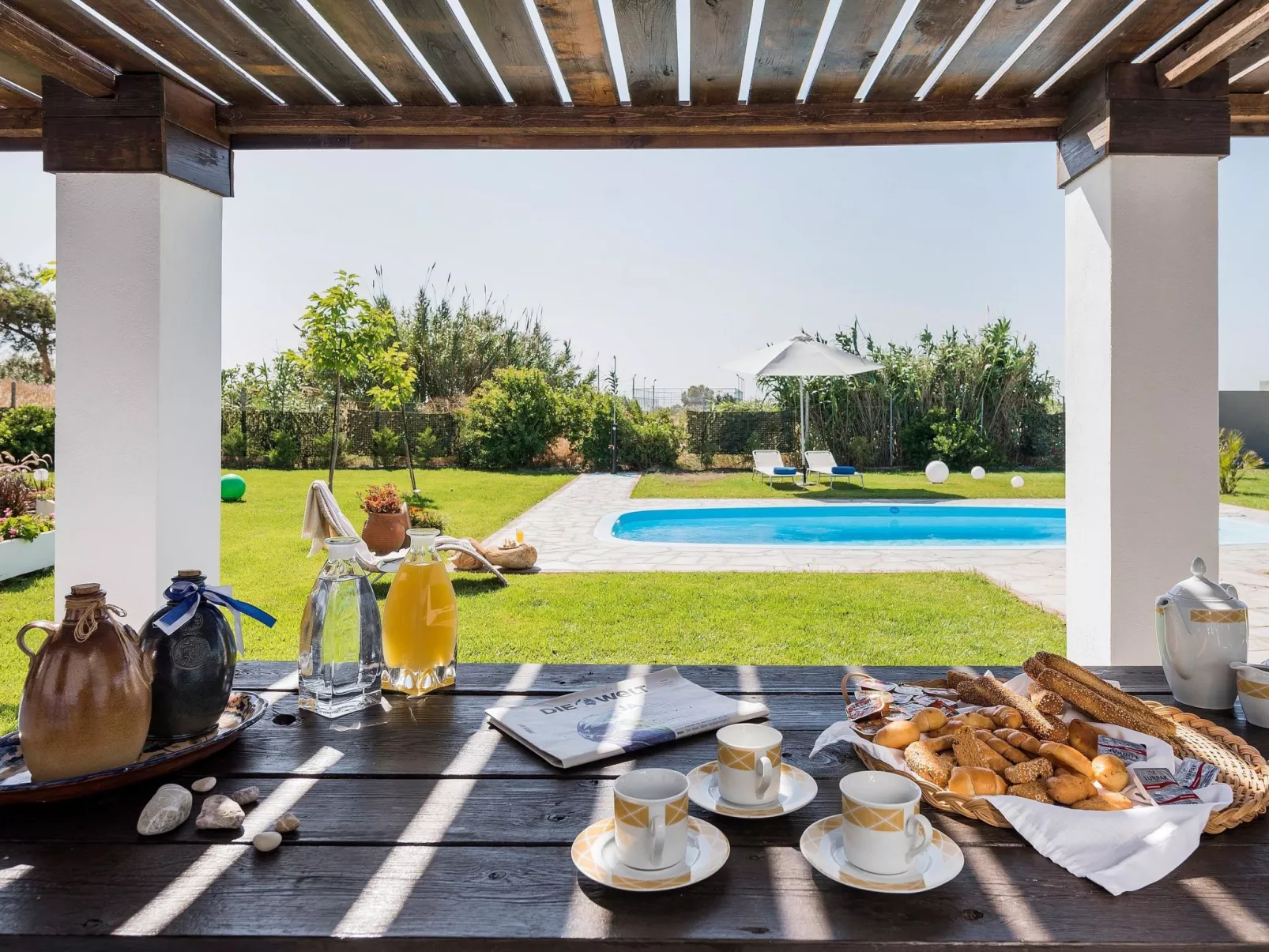 Villa Sofia neben dem Strand von Afandou-Dehors