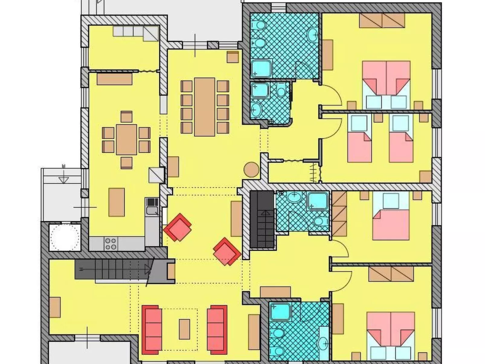 Villa Sassolina-Drinnen