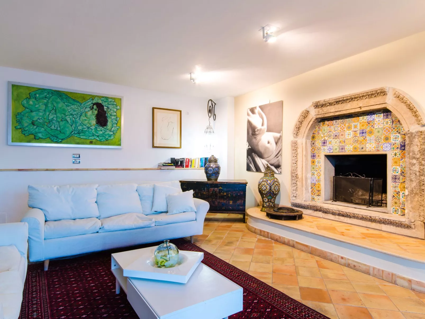 Ferienvilla mit Whirlpool-Drinnen