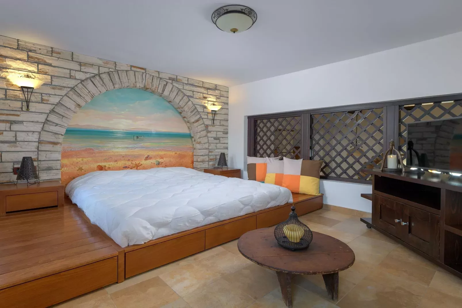 Holiday home, Charaki-Villa Haraki Paradise-Bedroom