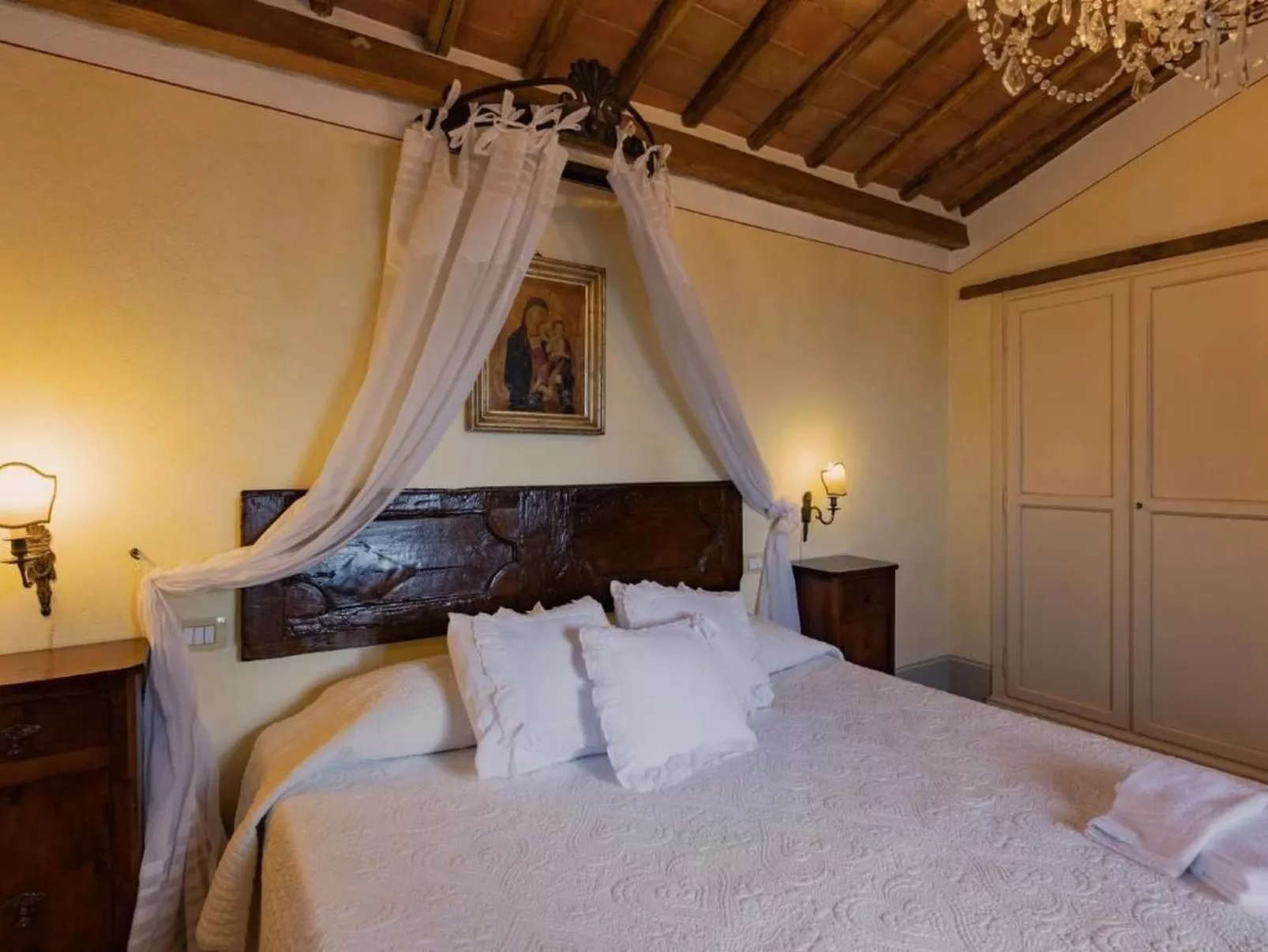 Wohnung in Cortona mit Terrasse, Garten und Grill