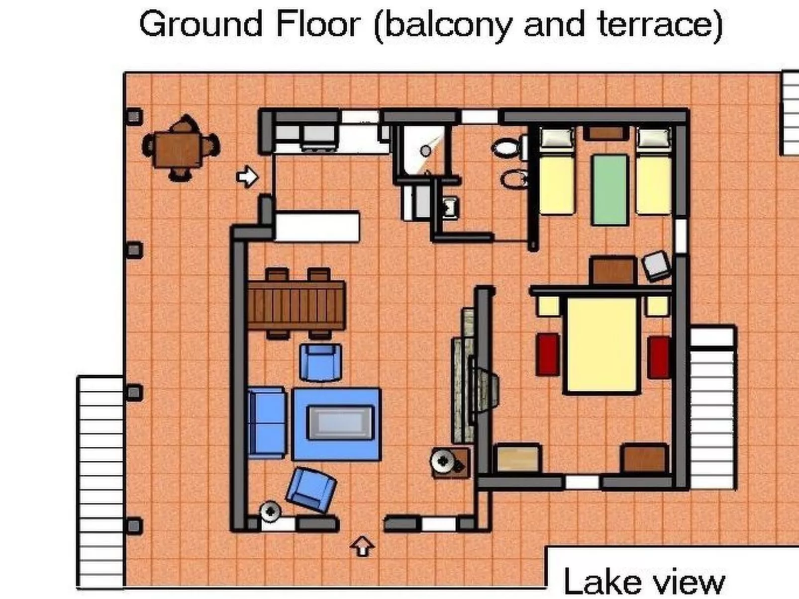 Wohnung für 6 Personen, Tignale,Gardasee-Dedans