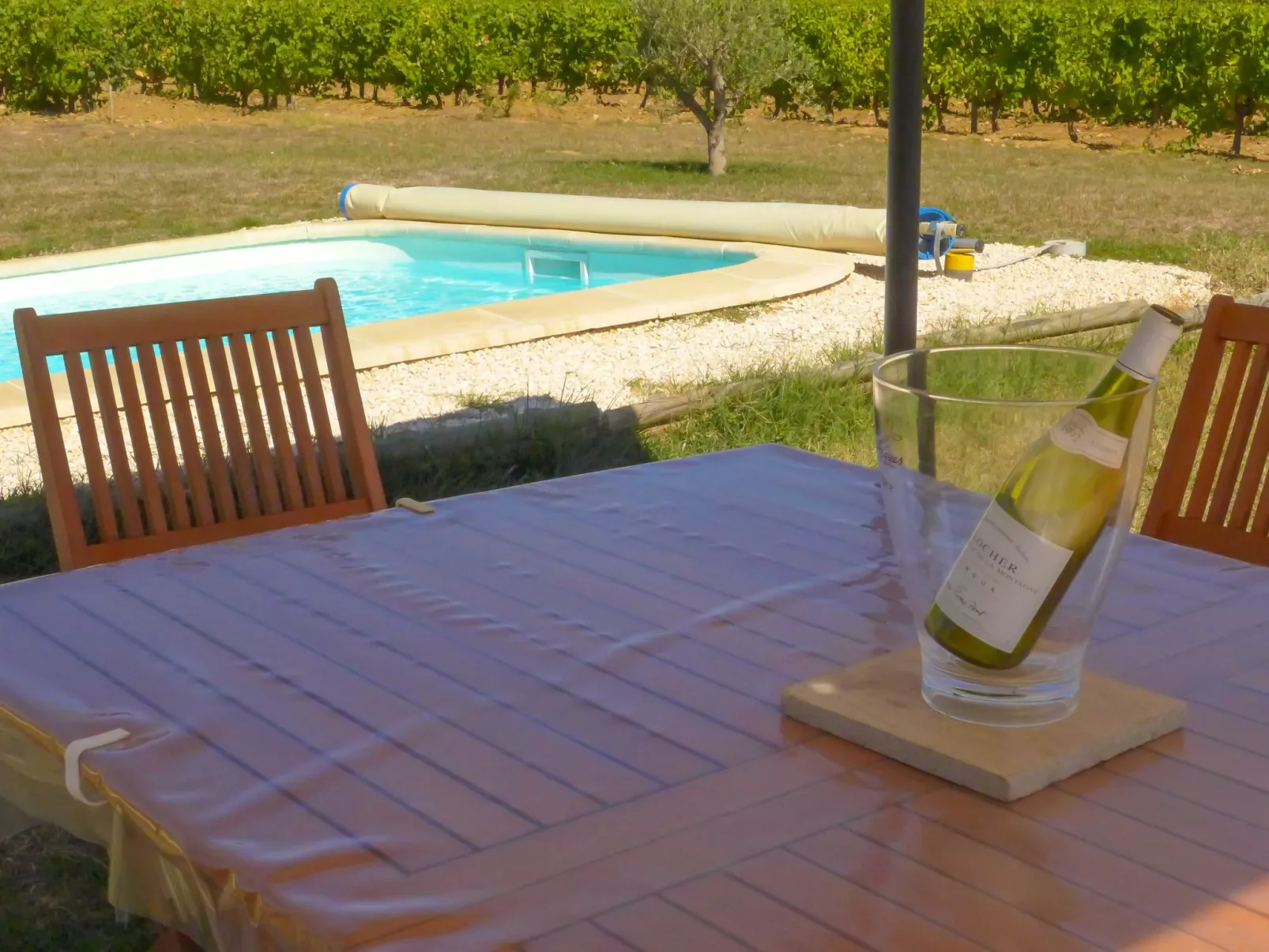 Mit eigenem Pool-Draußen