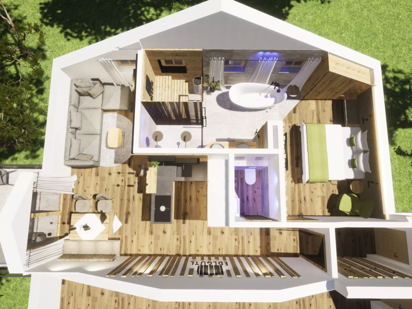 Luxus-Wellness Appartment im Edlgütl-Drinnen