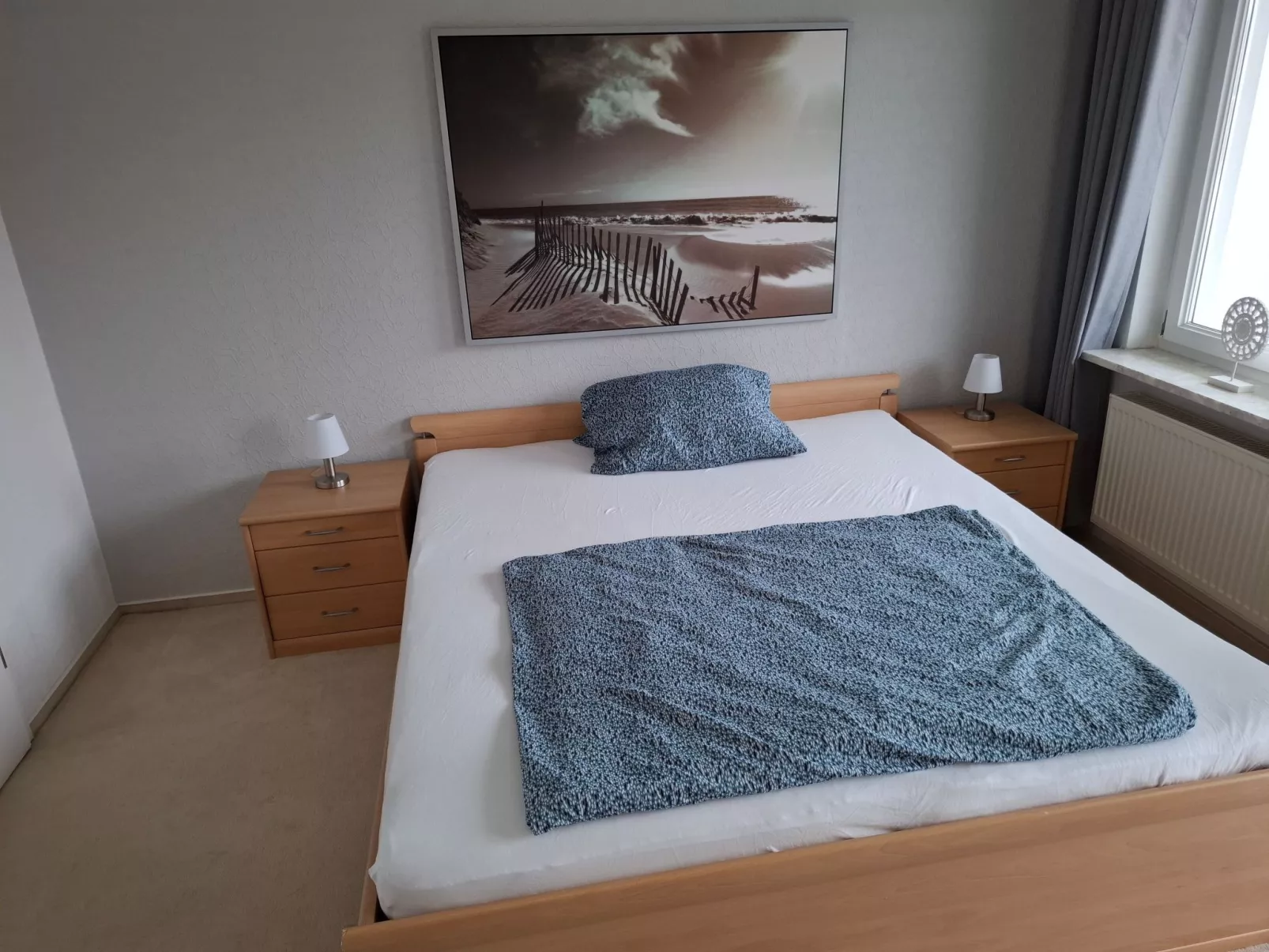 Private Ferienwohnung in Nordenham, großer Balkon