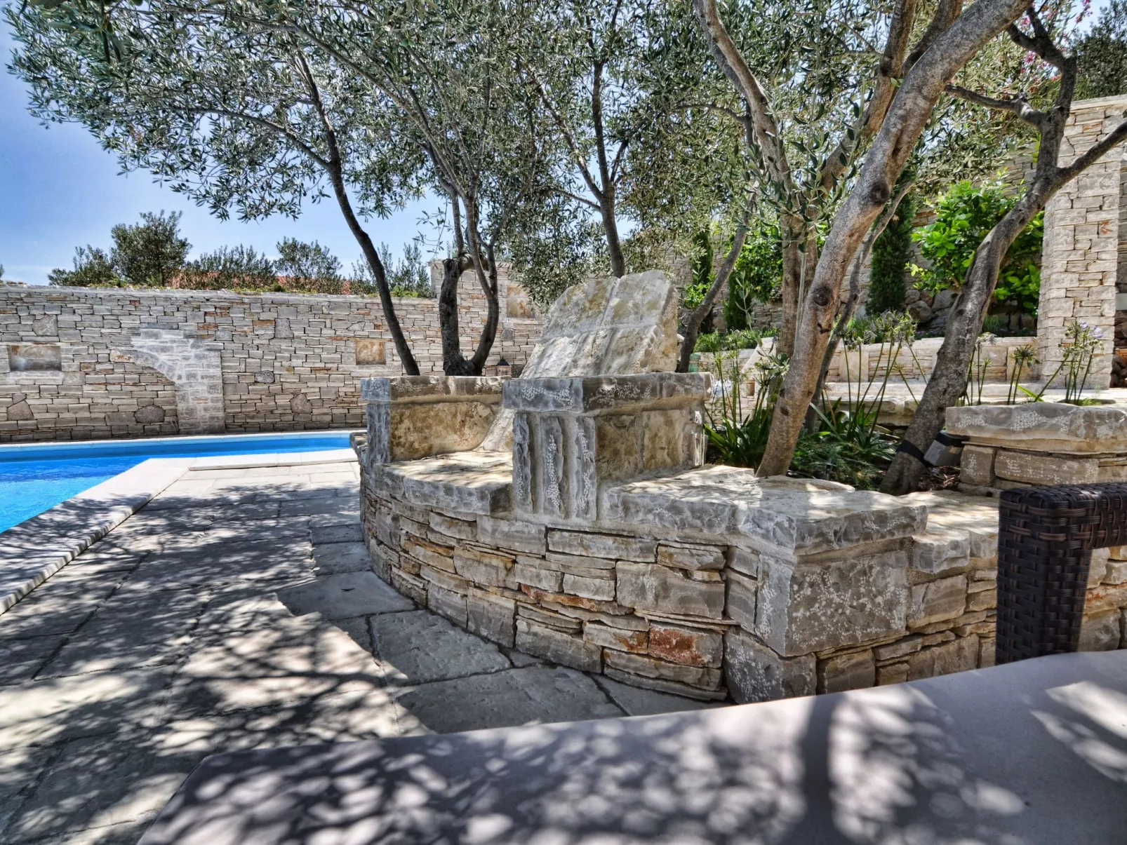 Wohnung "Villa Kos A-1" mit Pool-Draußen
