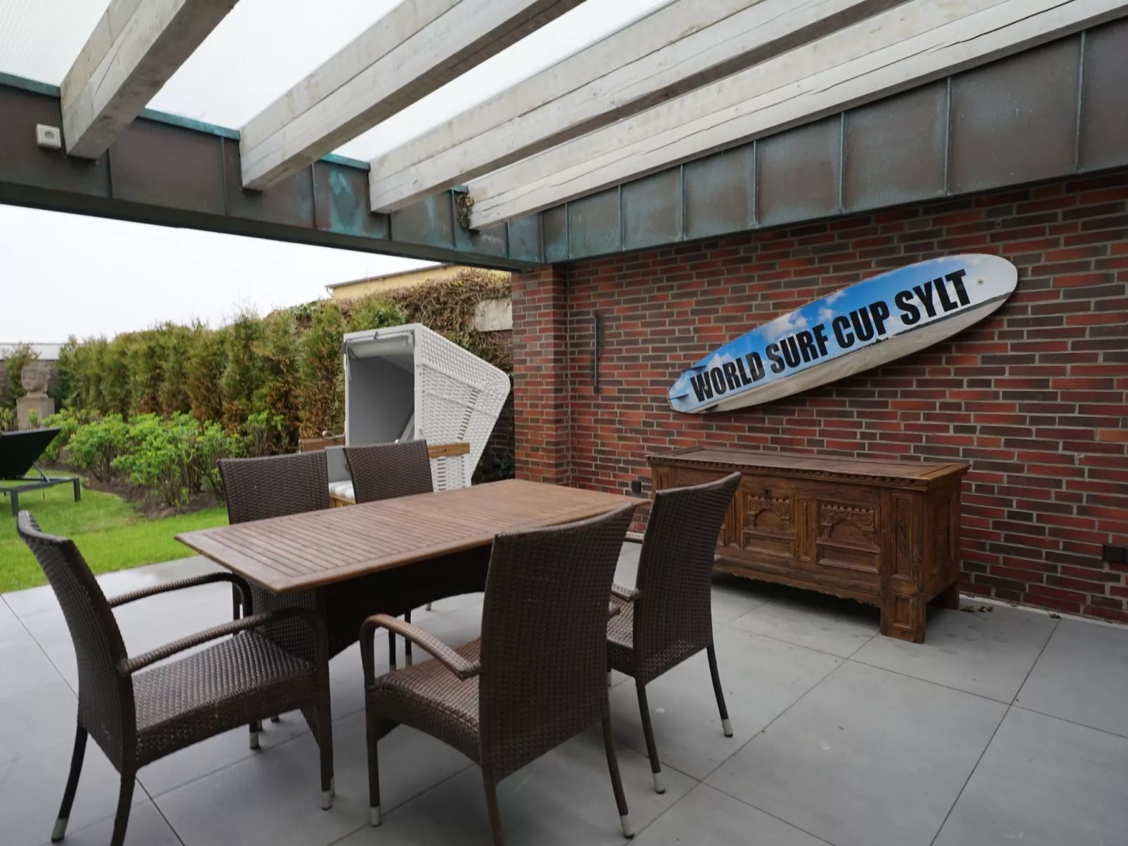 Wohnung in Westerland mit Garten und Terrasse-Draußen