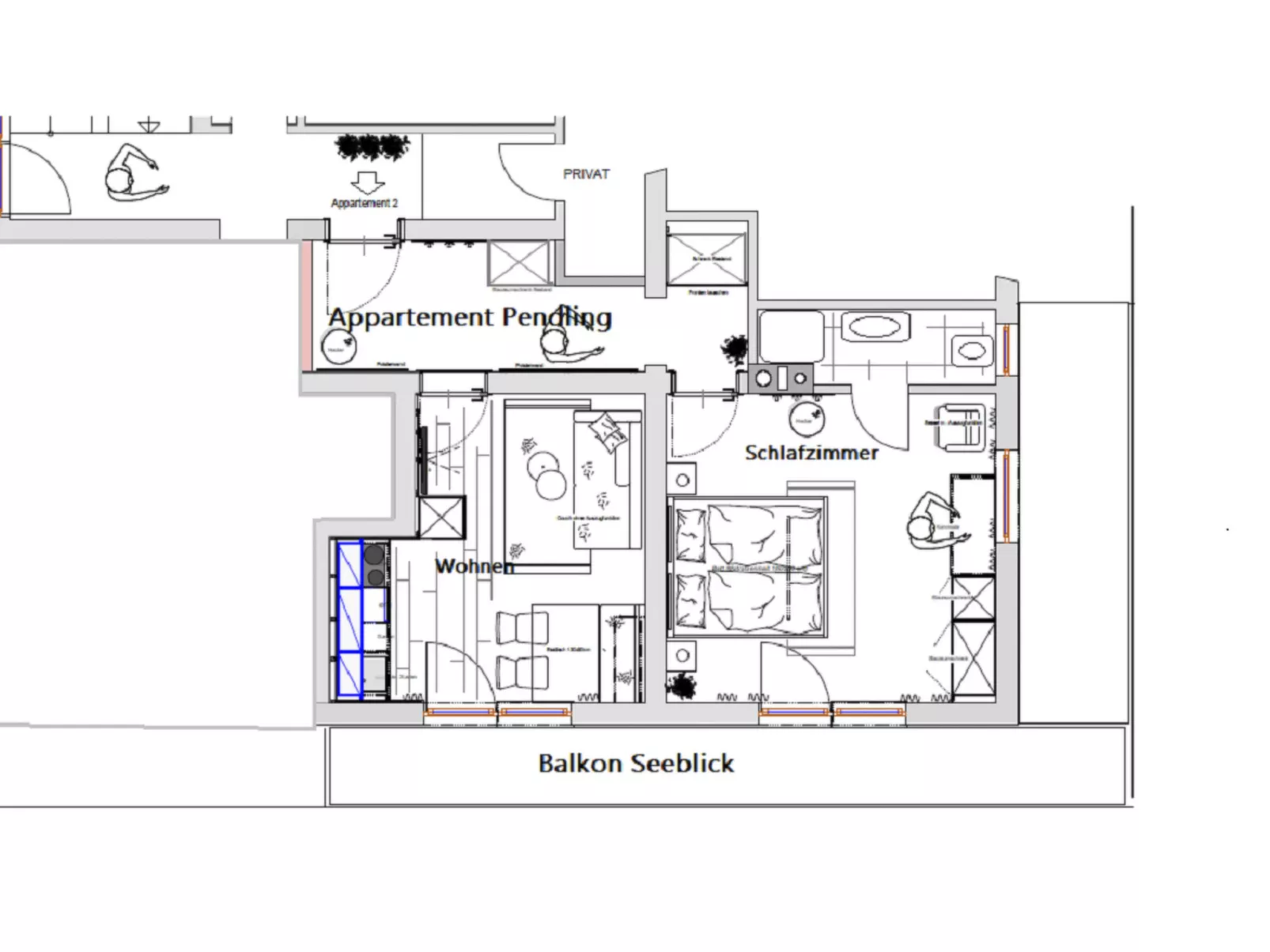 Appartement Ticklhof-Drinnen
