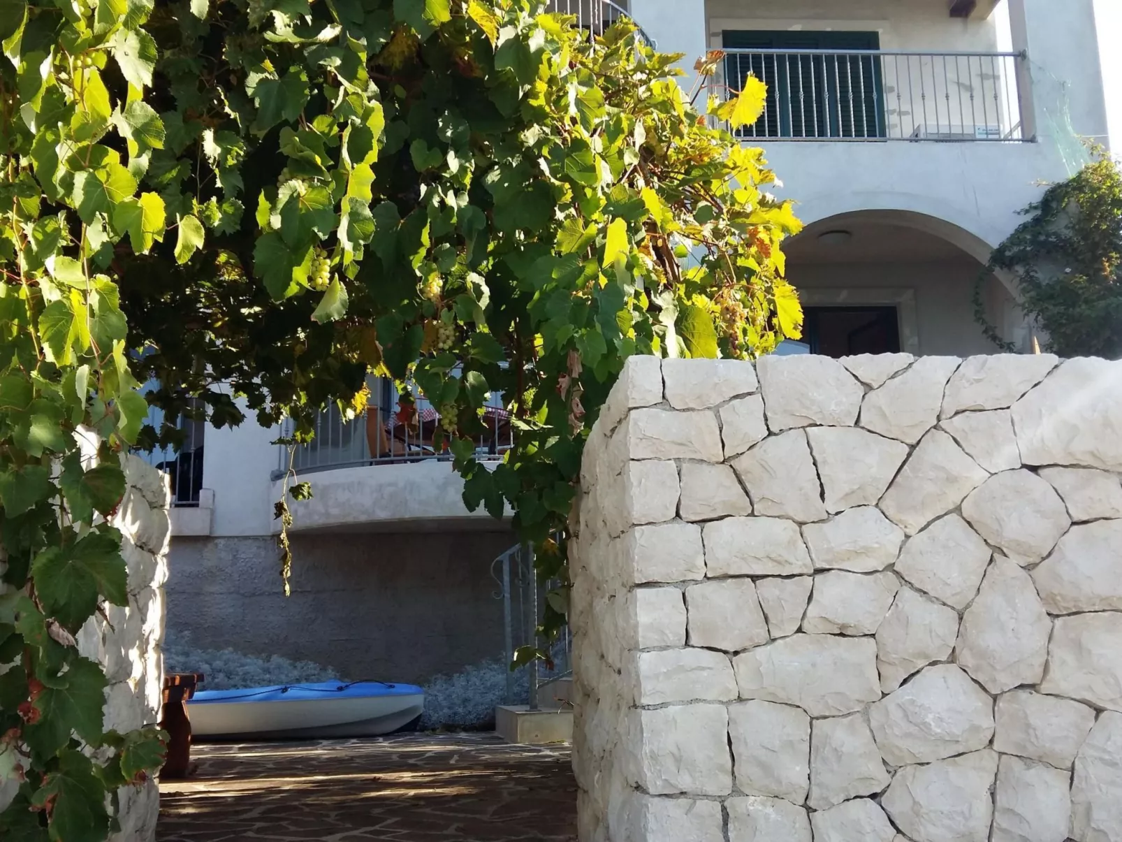 Penthouse mit Balkon für fünf Personen-Draußen