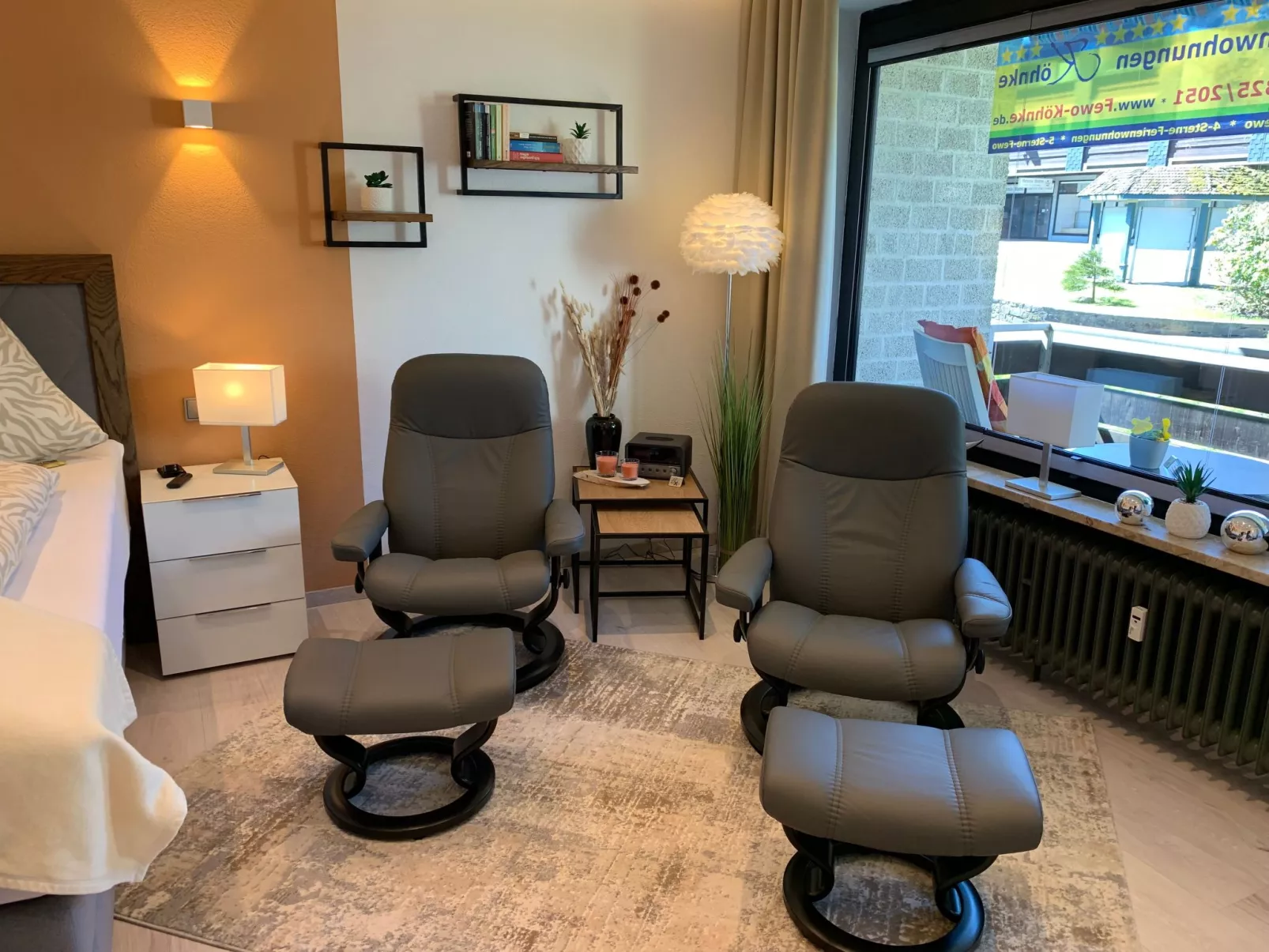 Ferienwohnung mit Boxspringbett-Dedans