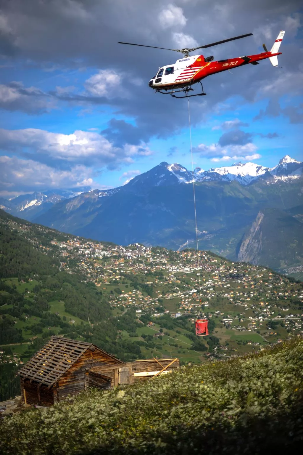 Alm Mayen im Wallis von 1904-Outside