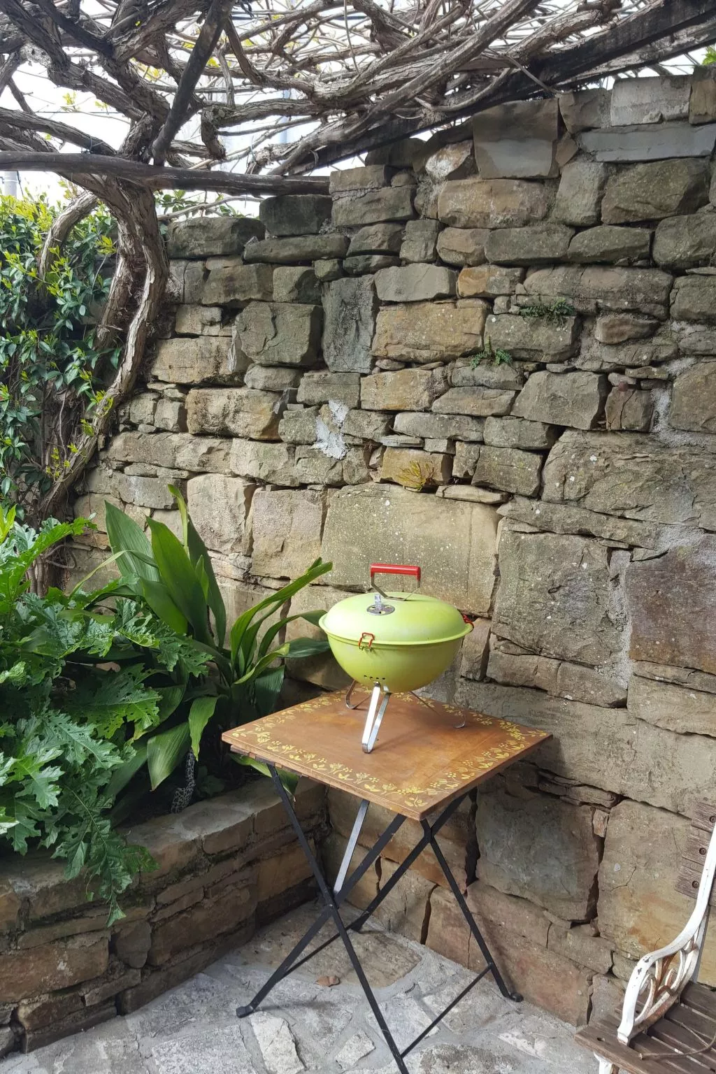 Istrisches Steinhaus-Draußen