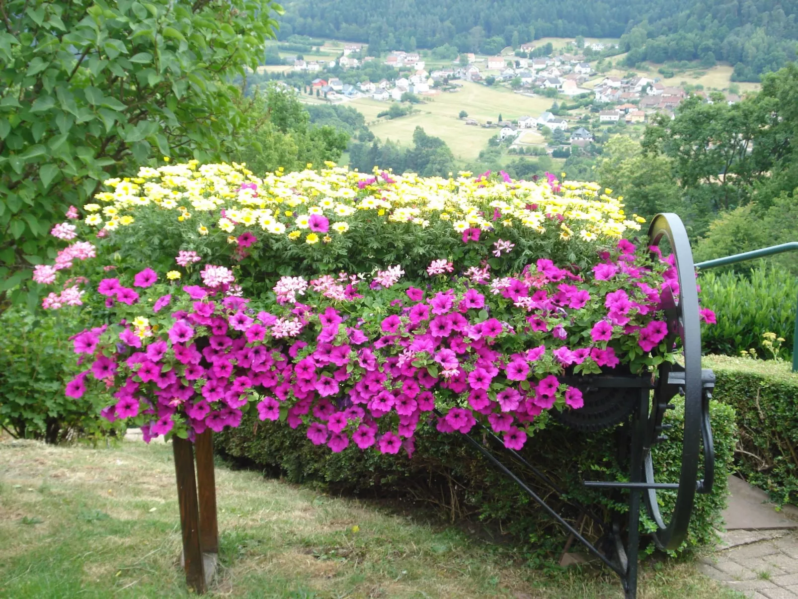 Das Gîte Fleuri mit einer herrlichen Aussicht