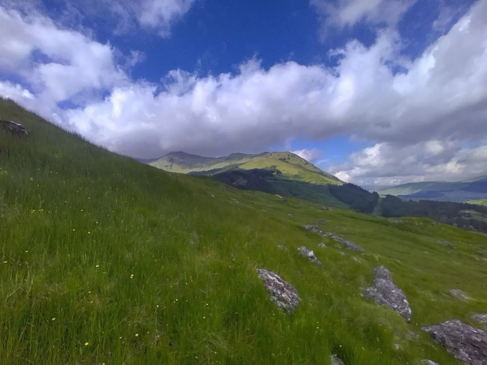 Benmore Farm House in Stirling mit Bergblick