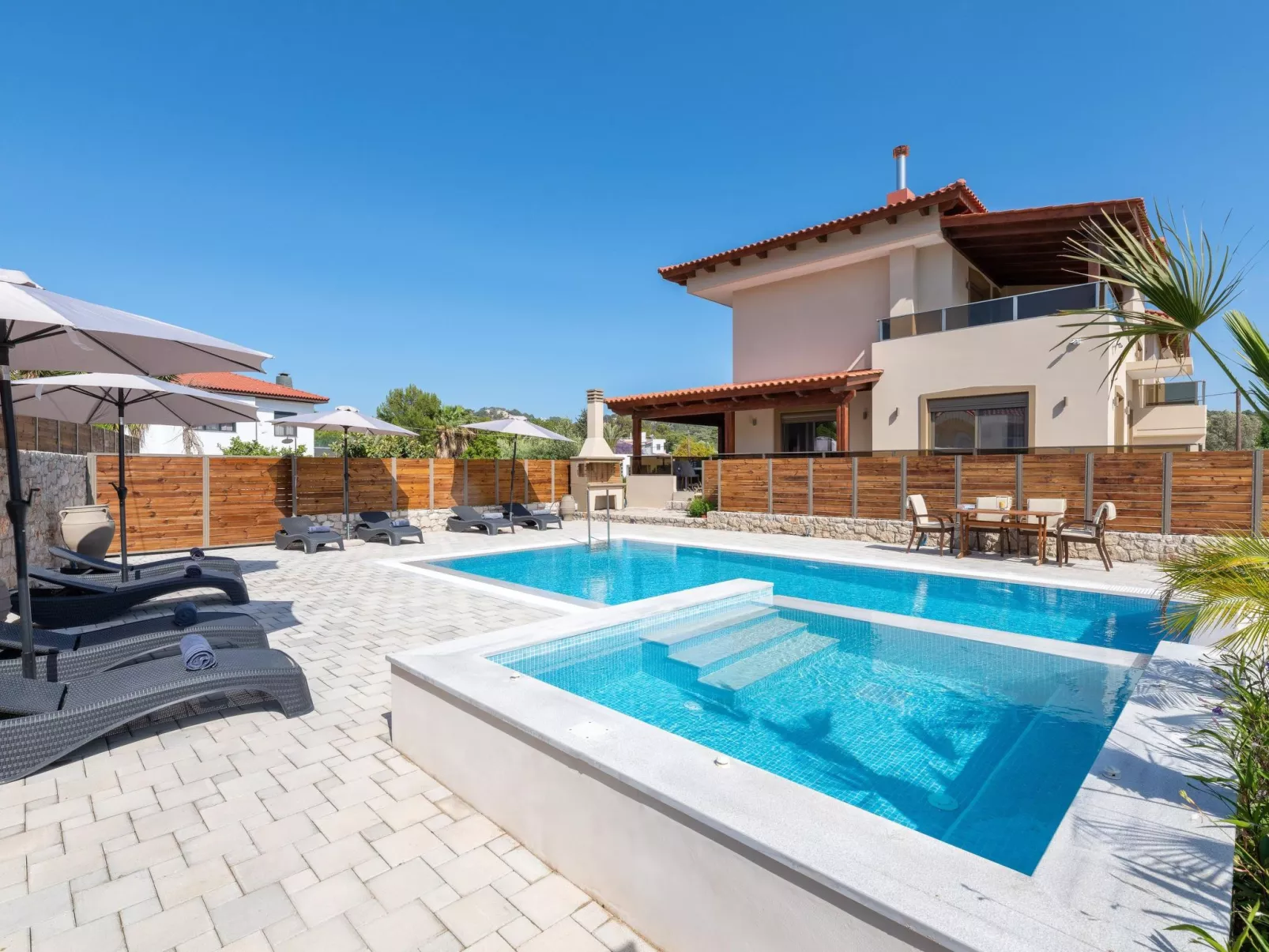 Luxus-Villa Panthea auf der Insel Rhodos-Dehors