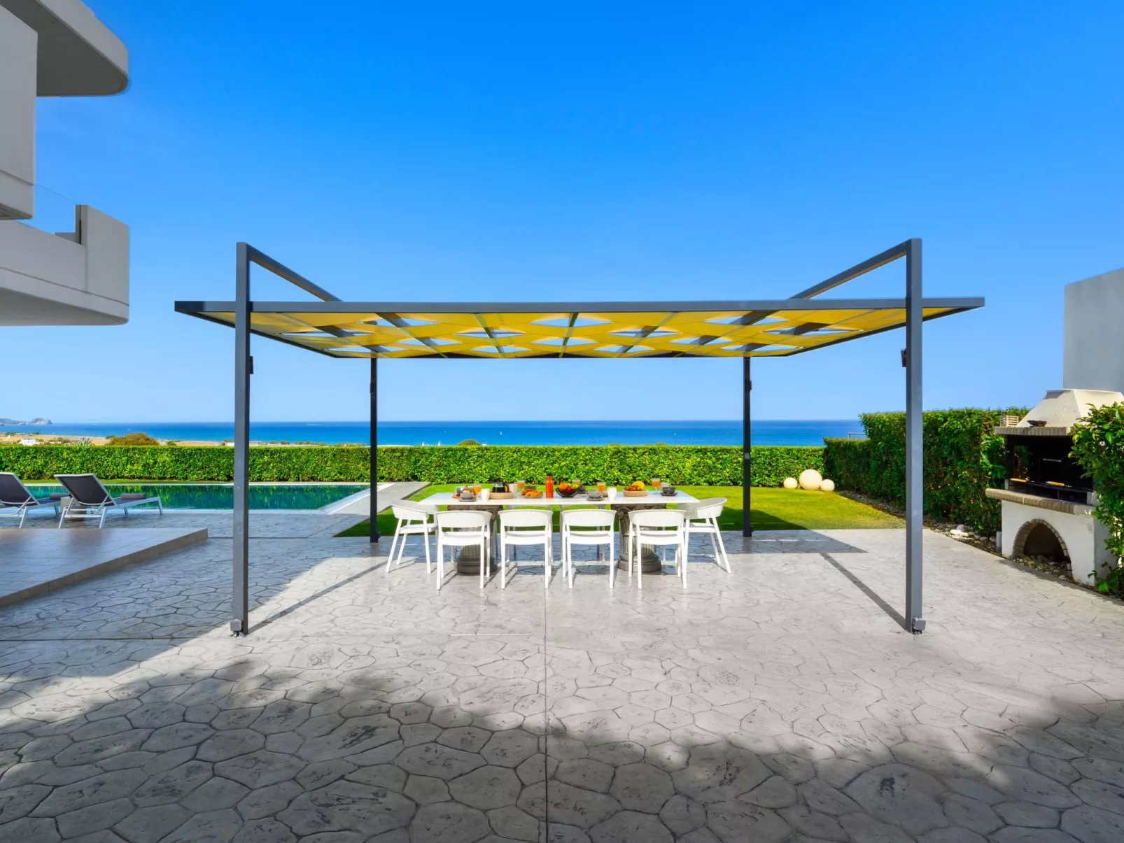 Moderne Villa mit Hügel- und Meerblick-Outside