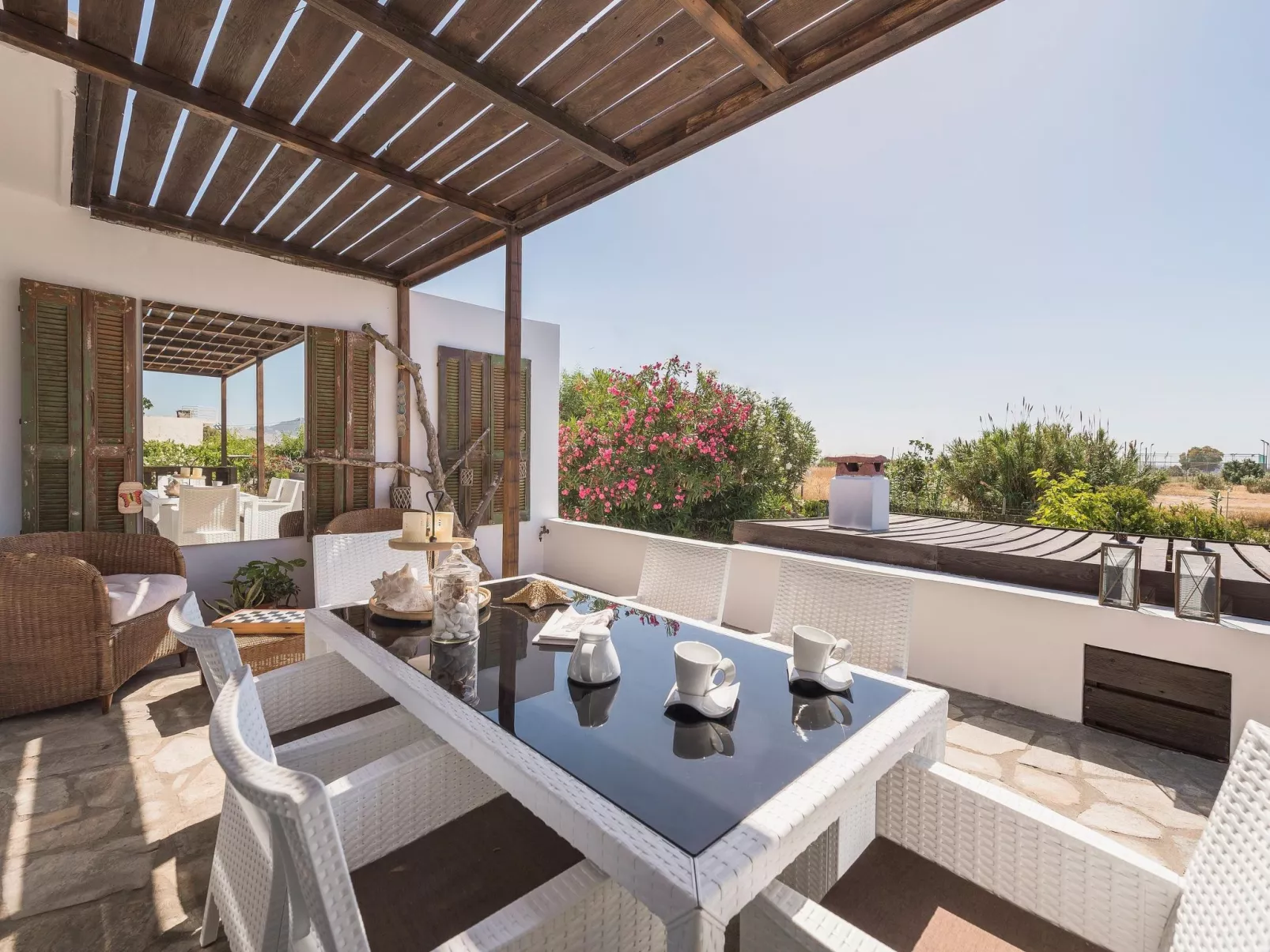 Villa Sofia neben dem Strand von Afandou-Dehors