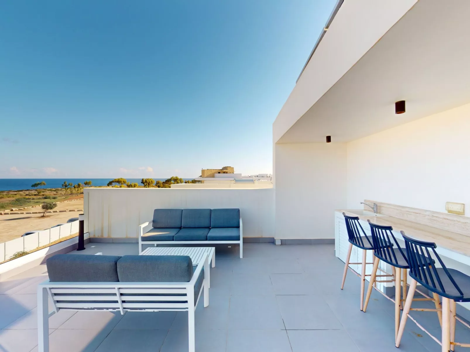 Periyiali Resort - Seitlicher Meerblick Villa Ektoras- 40-Drinnen