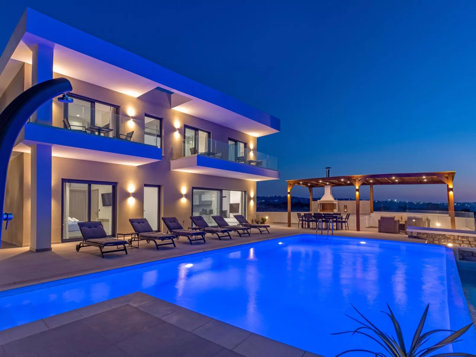 Ferienvilla Azalea mit Schwimmbad-Dehors