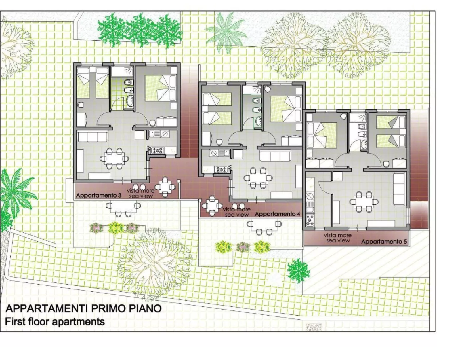 Wohnung in einer Residenz, nur wenige Meter vom Meer entfernt-Drinnen