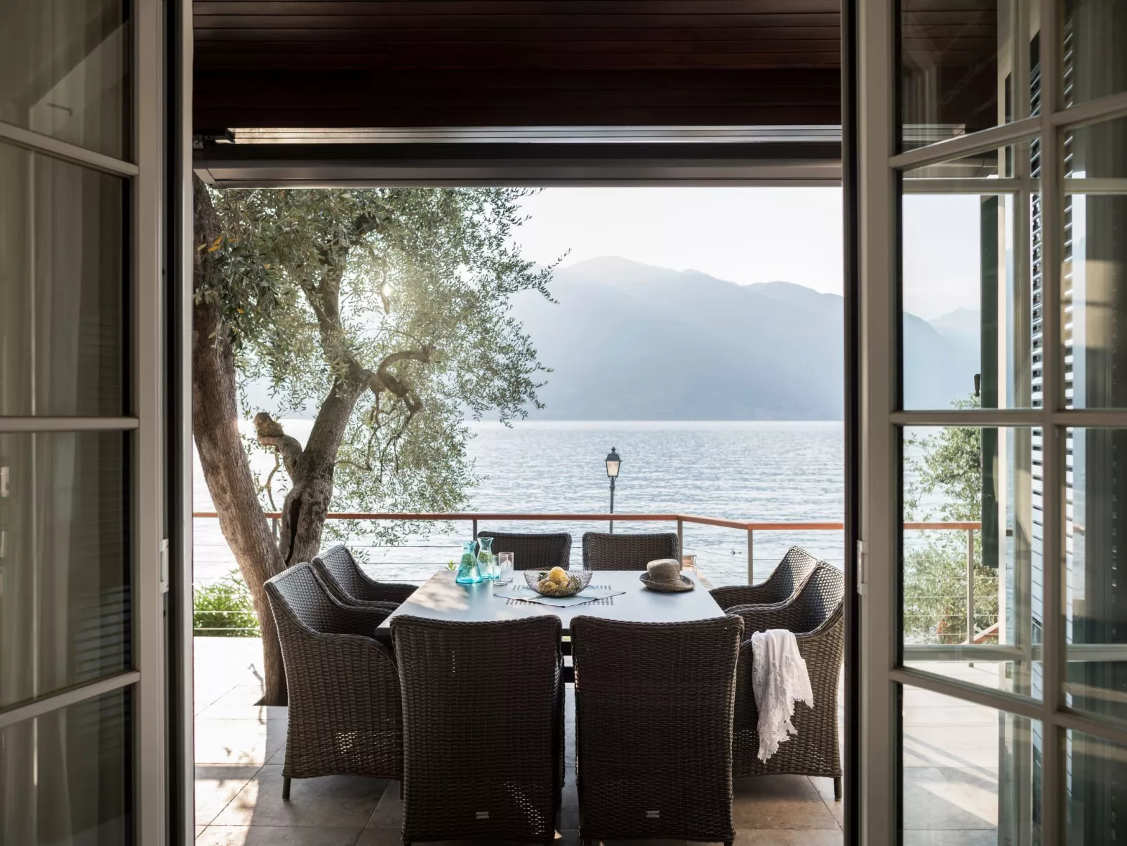 Luxusvilla am Gardasee mit privatem Badesteg