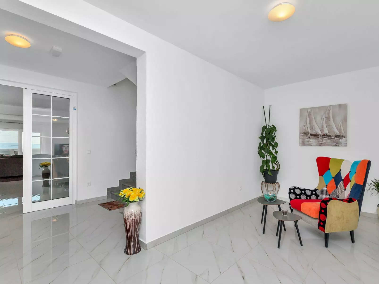 Villa mit beheiztem Pool und fünf Schlafzimmer-Dedans