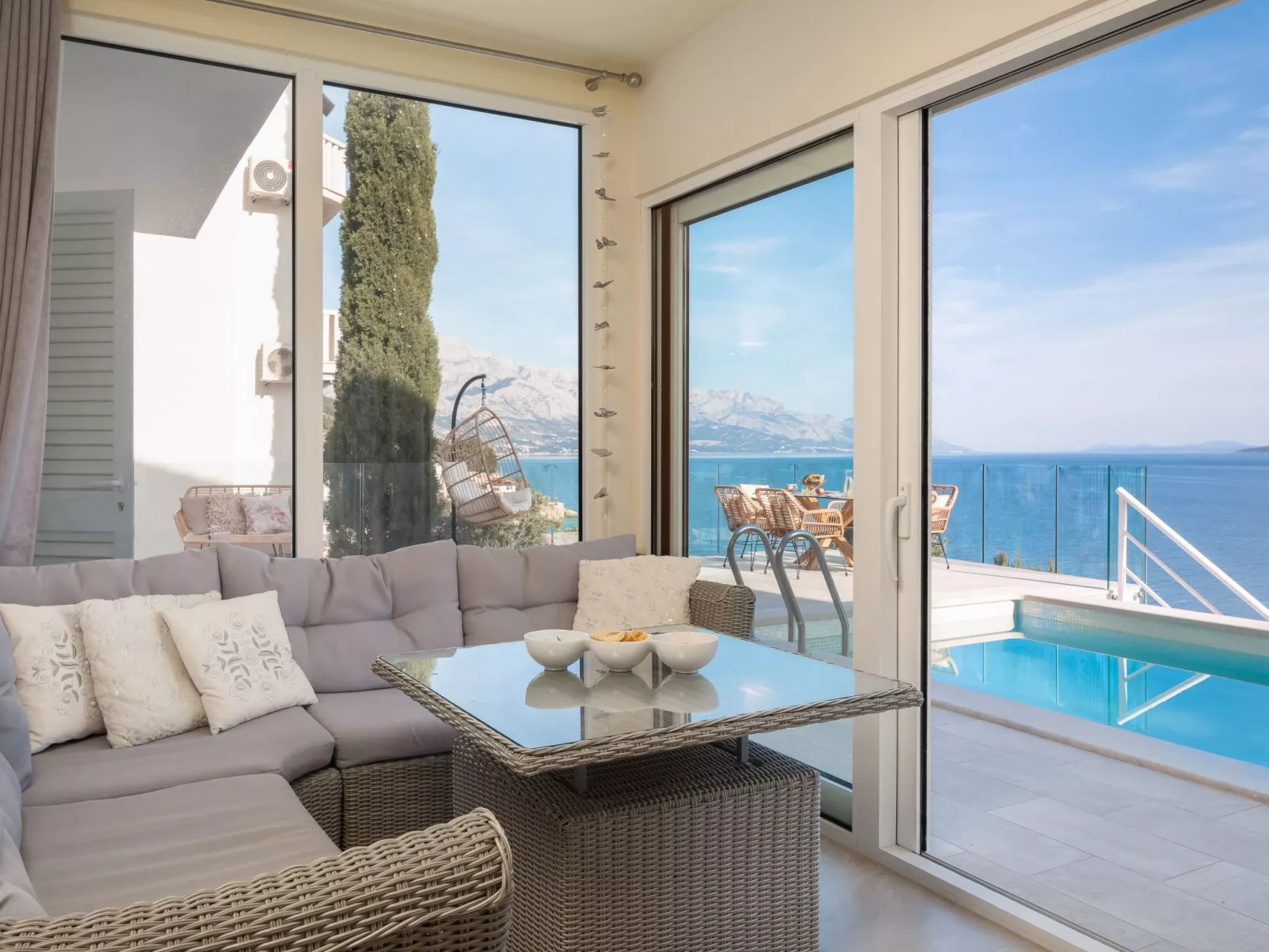 Villa am Strand - Privater beheizter Pool-Inside