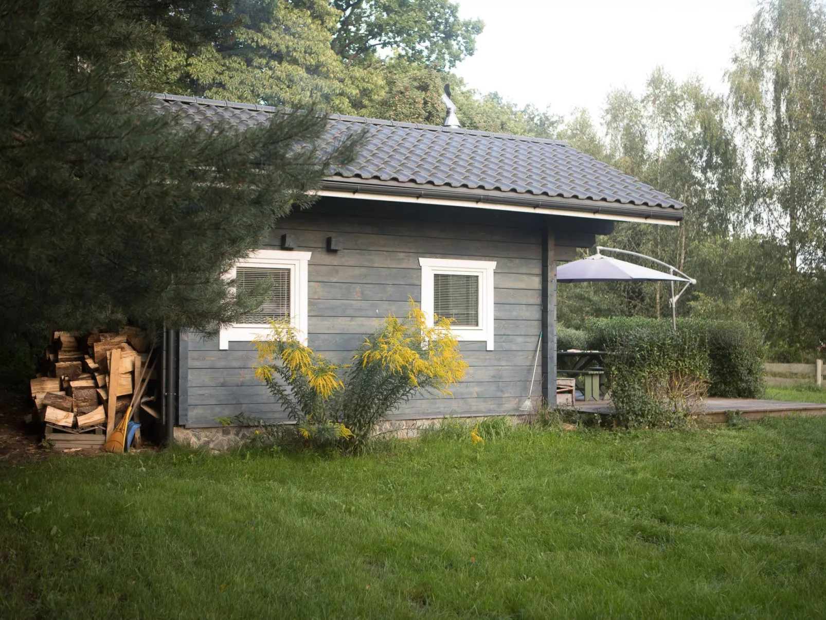 Saunabereich im Circle - Blue House-Dehors