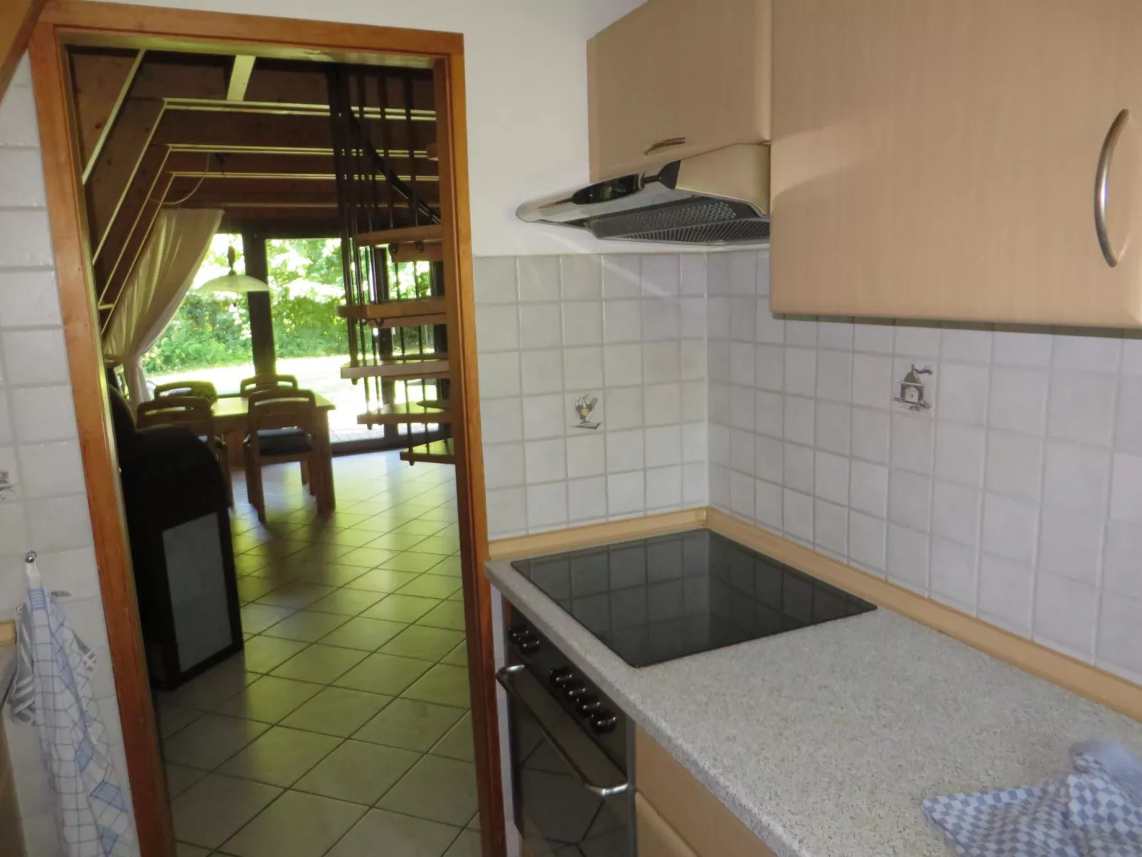 Spitzdachferienhaus mit Schwedenofen und Garten-Inside