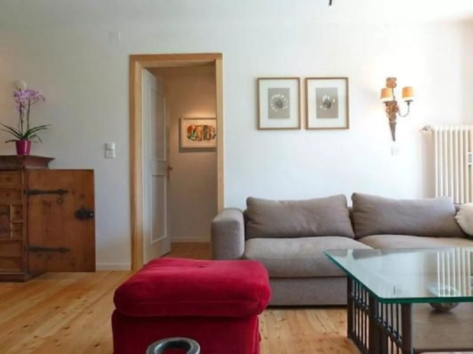 Chesa Cagiuma, Gartenwohnung-Dedans