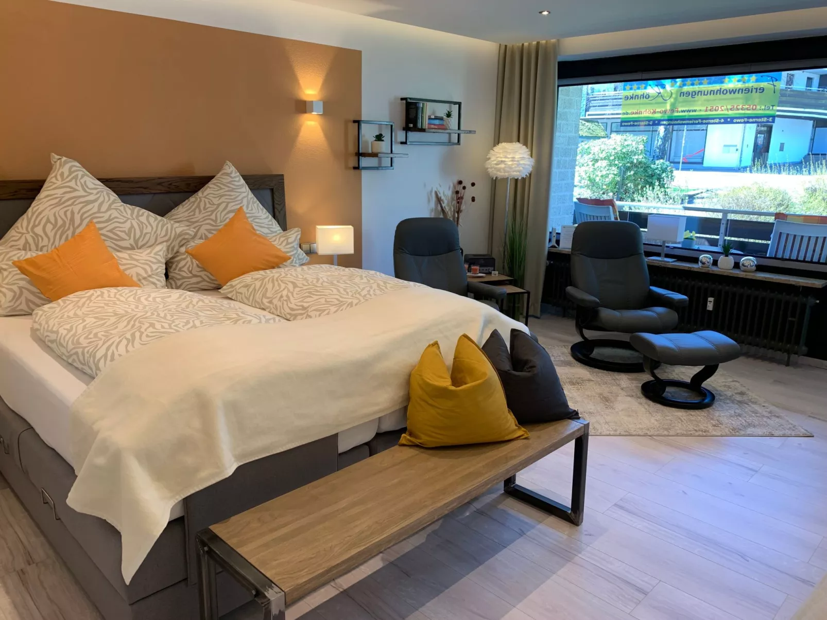 Ferienwohnung mit Boxspringbett-Dedans