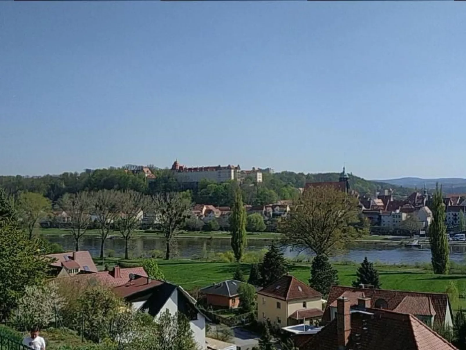 In Pirna mit Schöner Terrasse-Dedans