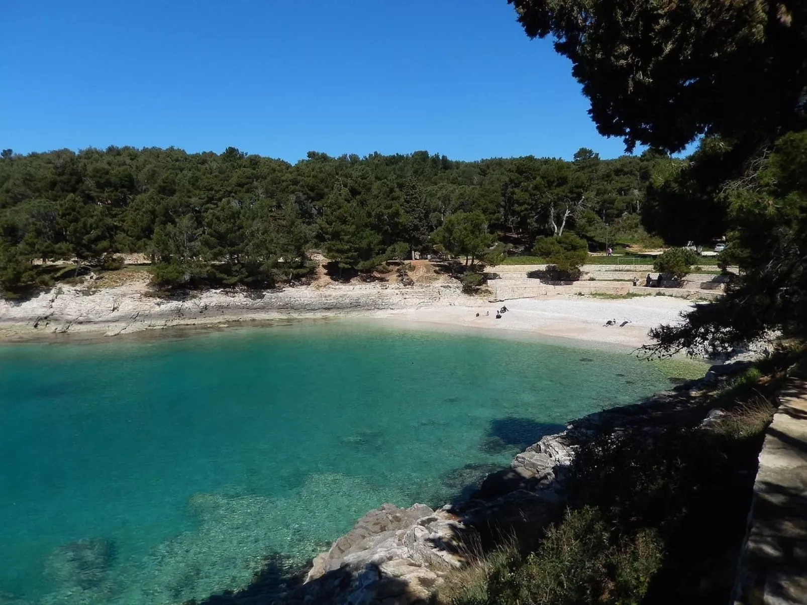 Apartment Gortanova in Stoja mit Privater Terrasse-Drinnen