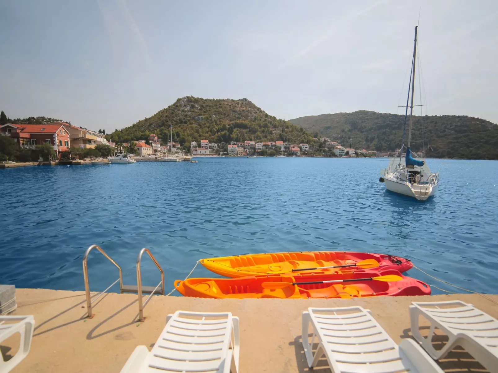 Sonnenaufgang an der Adria - Strandhaus-Draußen