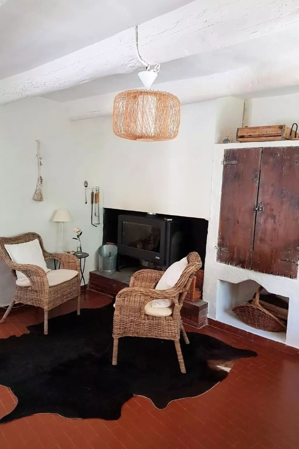 Provenzalisches Haus aus Naturstein in Gigondas-Inside