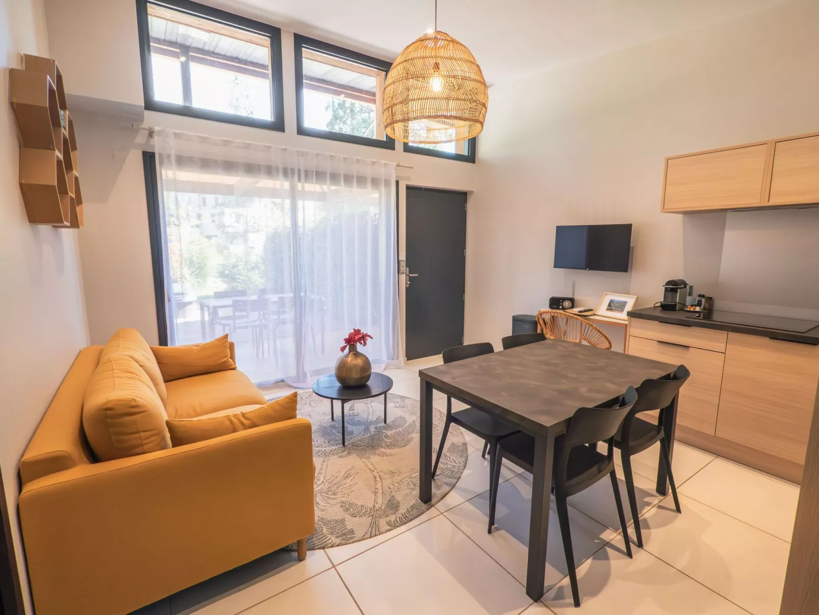 Ecolodge 4 pers mit Spa-Drinnen