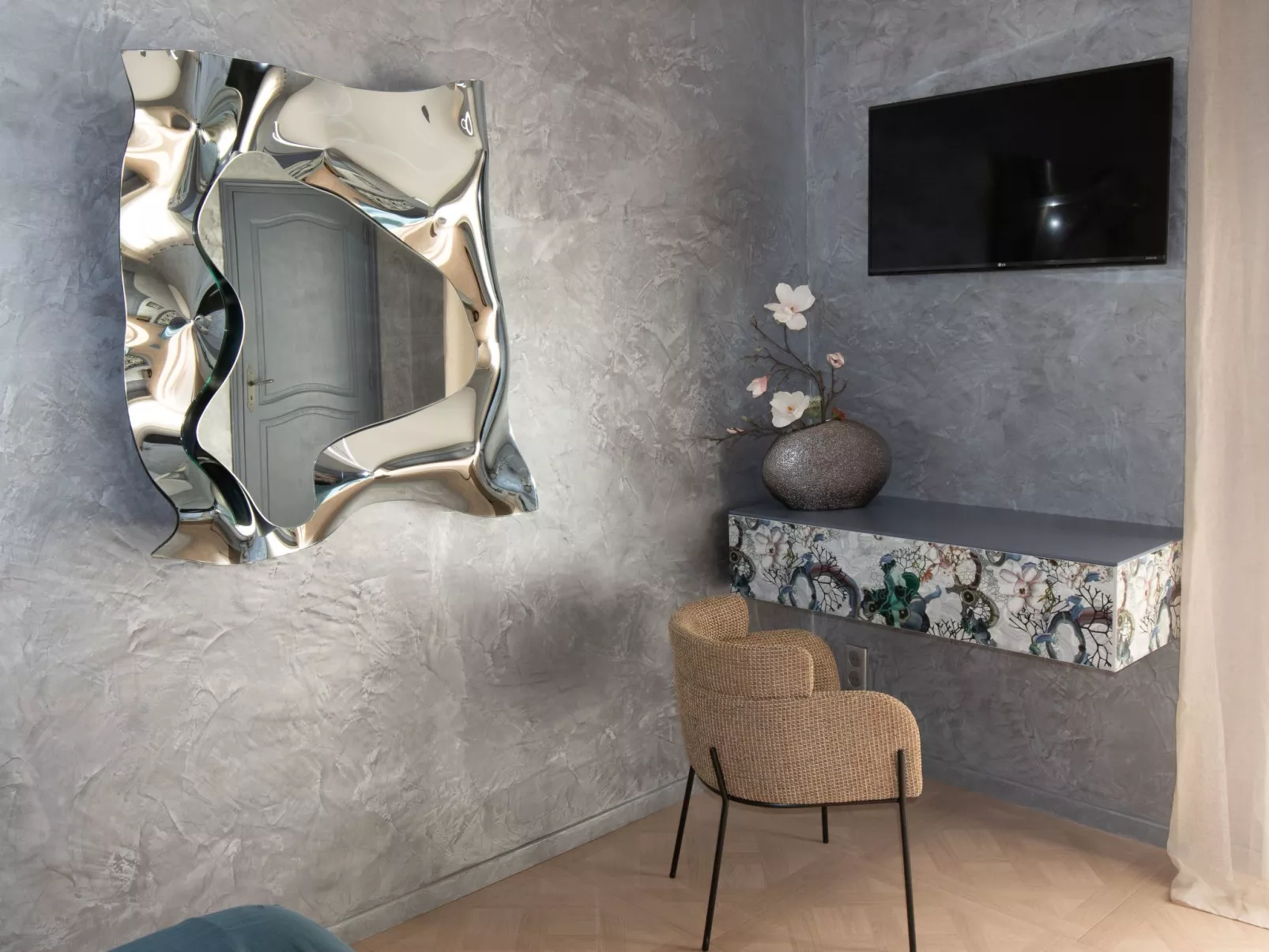 Apartment Terrasse Panoramablick auf den Golf-Dedans