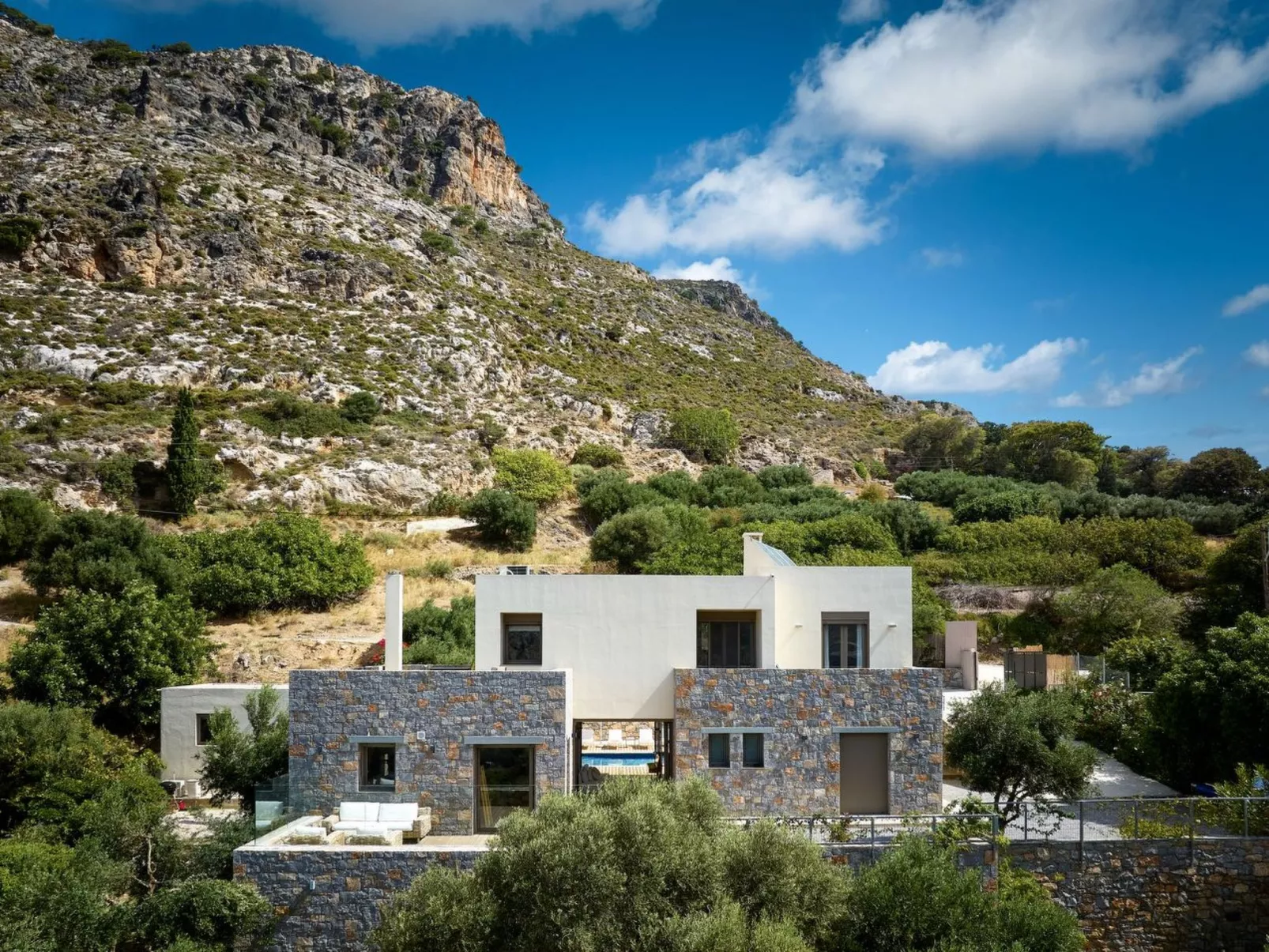 Villa Adagio mit Privatpool in Vrachasi, Kreta-Drinnen